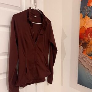 Buttery Soft Yogalicious Fitted, Earthy Red Zip-Up Jacket